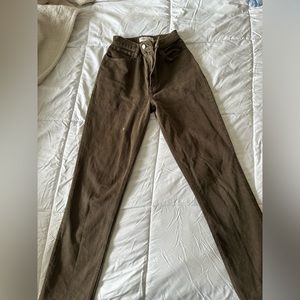 Brown curve love ultra high rise 90s straight jeans size: 26/2R